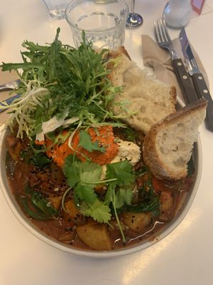 Vegan shakshuka   at FACTORY GIRL Restaurant in Berlin