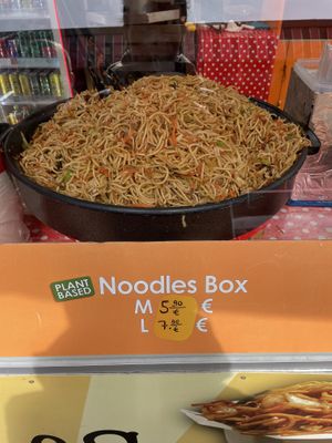 Plantbased noodles   at Naschmarkt in Vienna