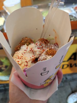 Falafel at Naschmarkt in Vienna