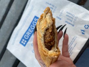 Inside the steak and bake at Greggs in Rainham