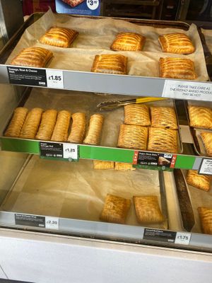 Vegan offerings at Greggs in Rainham
