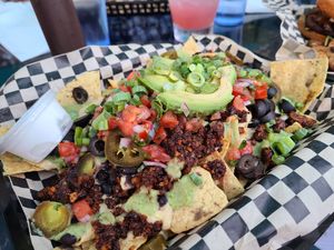 Nacho platter at The Green Owl Cafe in Madison