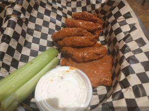 Buffalo Veggie Wings with Ranch at The Green Owl Cafe in Madison