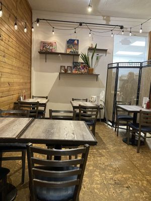 Inside back  at The Green Owl Cafe in Madison