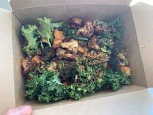 Yummy roasted vegetable saladd  at The Green Owl Cafe in Madison