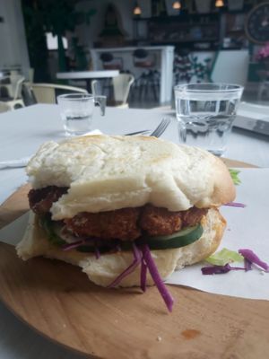 The vegan sandwich at LN Fortunate Coffee in 