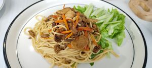 丰富的蘑菇和大豆纤维。 at LN Fortunate Coffee in 