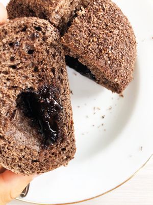 Chocolate bun bread  at LN Fortunate Coffee in 