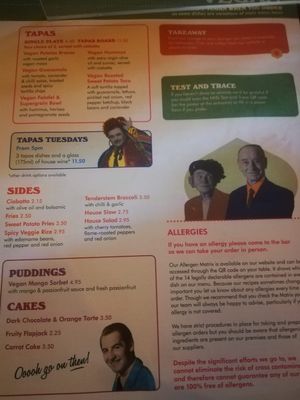 menu at Lounges - Cofio Lounge in Carmarthen