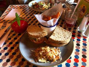 Vegan blt with sweet potato fries at Lounges - Cofio Lounge in Carmarthen