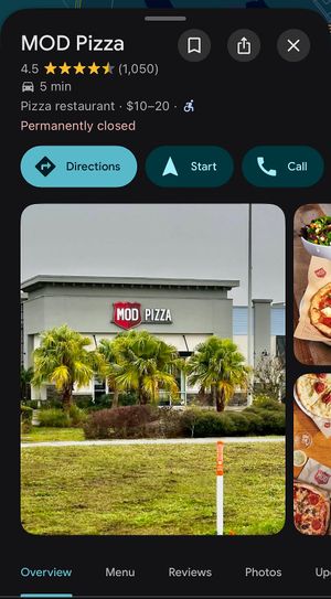   at Mod Pizza in Lutz