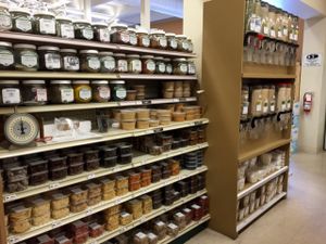 Bulk, nut butters, dried fruits.  at Nature's Market in Melbourne