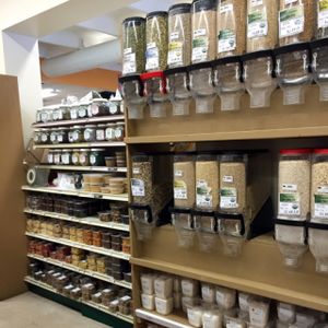 Bulk, nut butters, dried fruits.  at Nature's Market in Melbourne