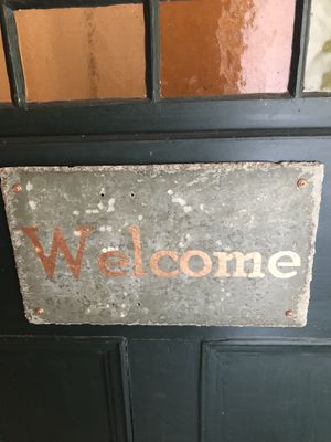 Front door at Black Sheep Inn in Hammondsport