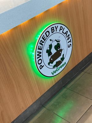 This is on the outside of the counter  at VeGreen Burger in Kennesaw