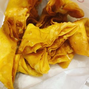 Cream cheese rangoons   at VeGreen Burger in Kennesaw