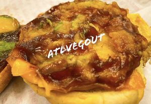 Sesame chik’n burger   at VeGreen Burger in Kennesaw