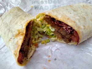 Beyond Meat Wrap #Veganuary at VeGreen Burger in Kennesaw