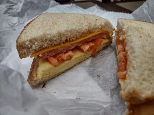 Ham, Egg, and Cheese Sandwich at VeGreen Burger in Kennesaw