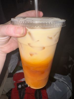 Thai tea  at VeGreen Burger in Kennesaw