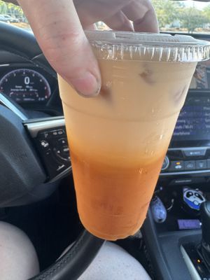 Thai tea  at VeGreen Burger in Kennesaw