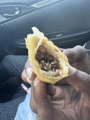 Beyond meat roll  at VeGreen Burger in Kennesaw