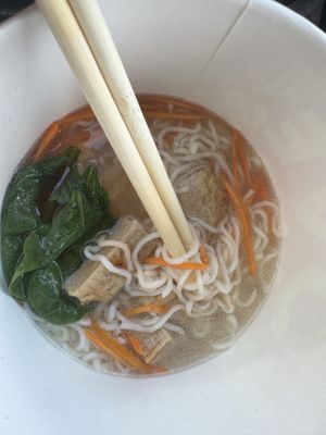 Vegan chicken ramen noodles   at VeGreen Burger in Kennesaw