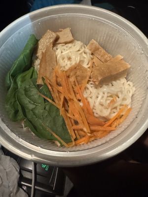Vegan chicken ramen noodles   at VeGreen Burger in Kennesaw