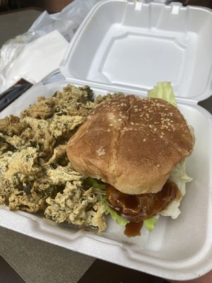   at VeGreen Burger in Kennesaw