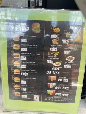 Burgers and sides  at VeGreen Burger in Kennesaw