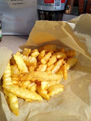 French fries at VeGreen Burger in Kennesaw
