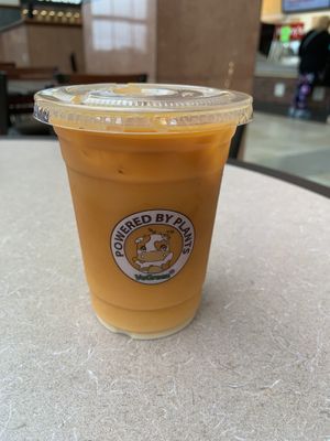 Thai tea (very sweet) at VeGreen Burger in Kennesaw