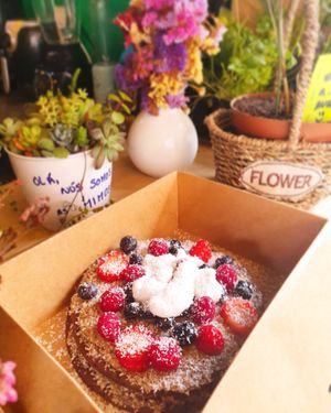 Cacau pancake at O Jardim da Jujé in Lisbon