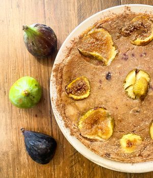 Fig cake  at O Jardim da Jujé in Lisbon