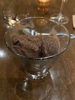 Chicolate coconut icecream  at Cocha in Baton Rouge