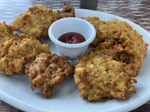 Vegetable pakora  at Royal Indian in Bar Harbor
