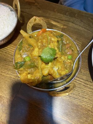 Vegetable curry 🍛   at Royal Indian in Bar Harbor