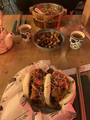 Vegan bao buns at Xu Noodle Bar in Tilburg