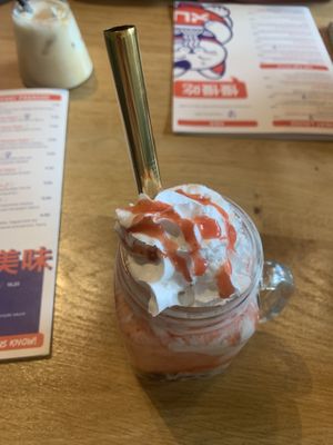 vegan bubble tea  at Xu Noodle Bar in Tilburg