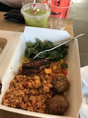Vegan deli box at Planks Kitchen in Preston