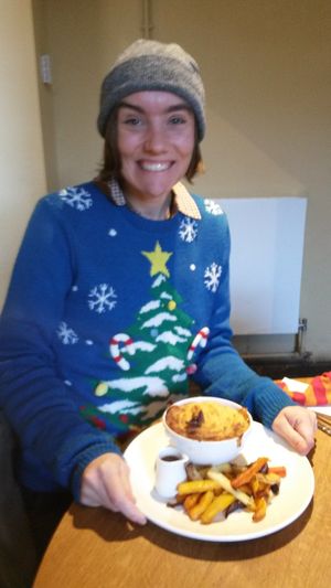 Me and pie! at National Trust in Droitwich Spa