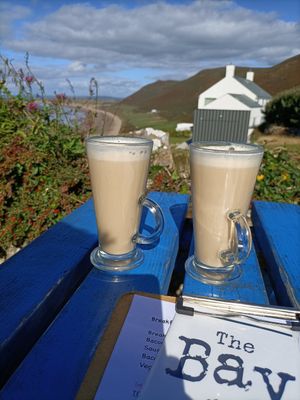 Chai latte at The View in Swansea
