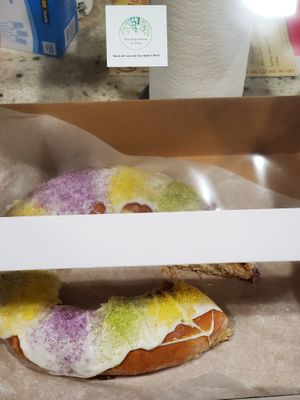 King cake at Plant Based Sweets by Lotus - temporarily closed in Baton Rouge