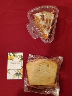 Pound cake and pumpkin scone! at Plant Based Sweets by Lotus - temporarily closed in Baton Rouge