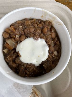 Lentil soup side - was yummy! at The Wild Cow in Nashville