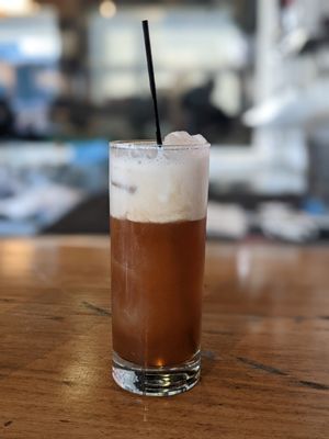 some sort of rum & coconut drink at The Wild Cow in Nashville