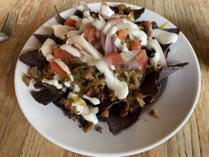 1/2 order of nachos  at The Wild Cow in Nashville