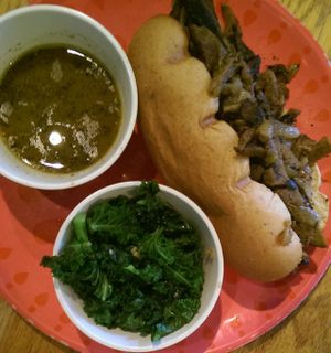 French Dip (Seitan) at The Wild Cow in Nashville