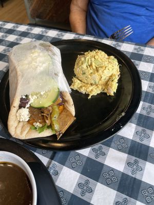 Gyro with attitude   at The Wild Cow in Nashville