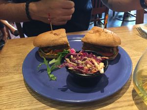 Buffalo tempeh grinder  at The Wild Cow in Nashville